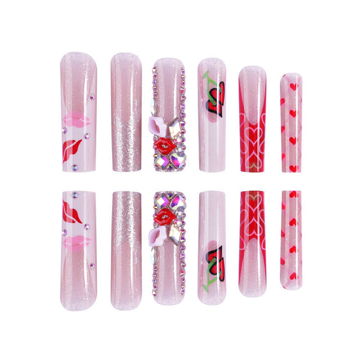 Dekorativer Press-On-Nagelset