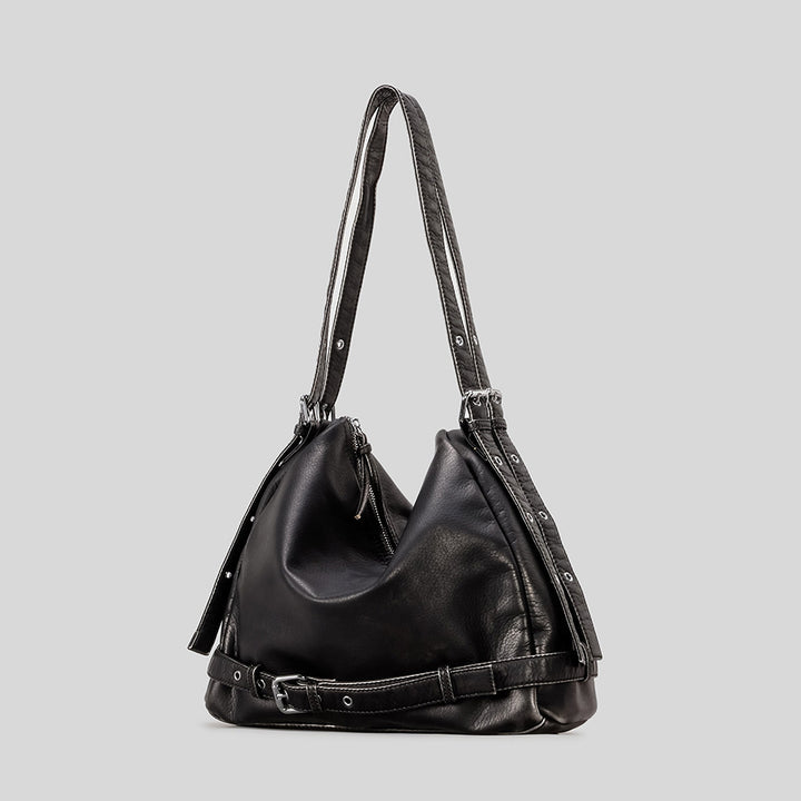 Lässige Bequeme Leder Schultertasche