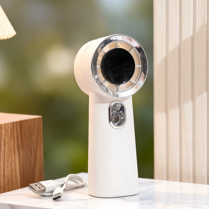Damen Tragbarer USB Handventilator mit leistungsstarker Windtechnologie Karnz