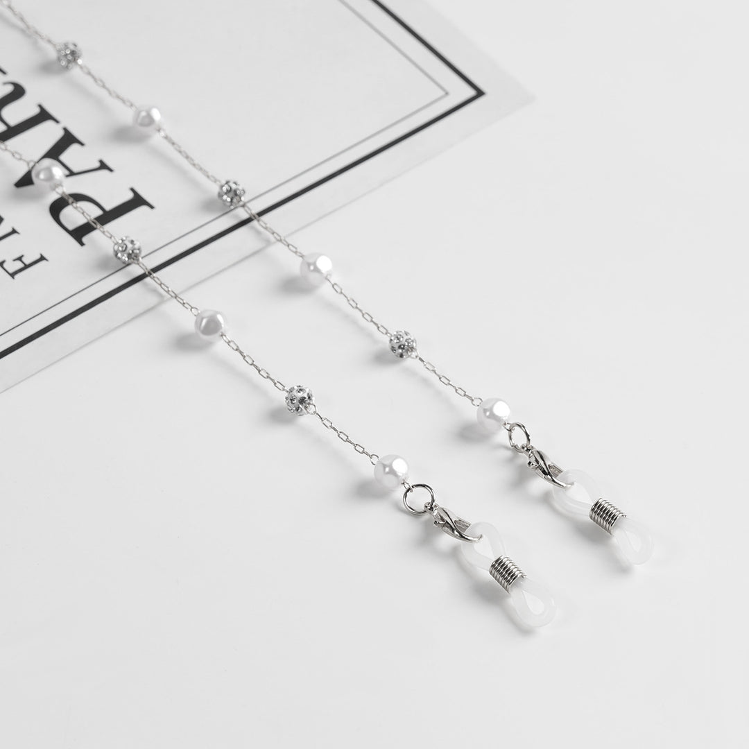 Elegante Perlenbrille Kette Karnz