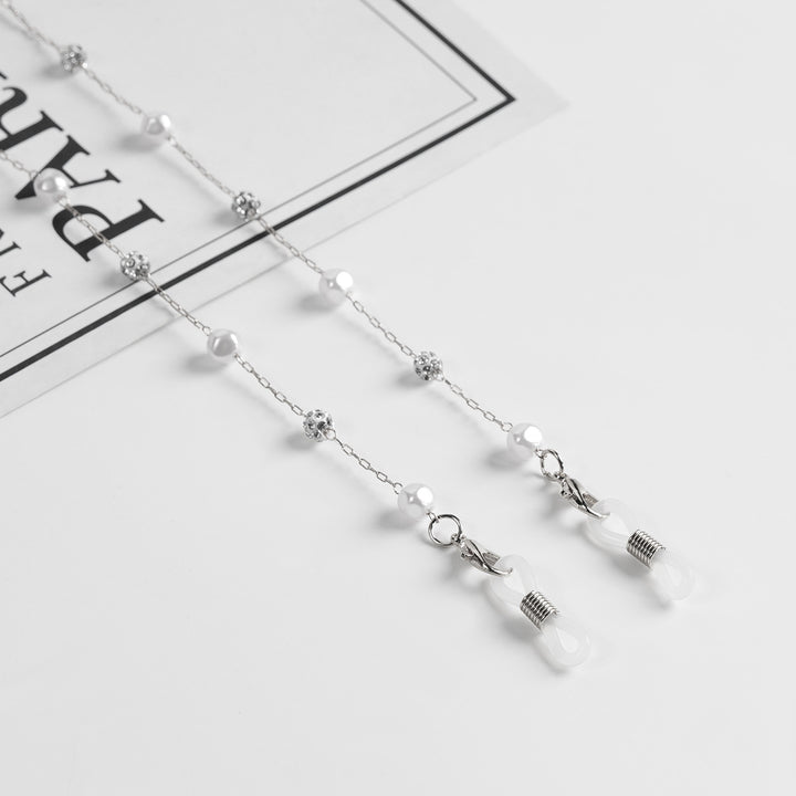 Elegante Perlenbrille Kette Karnz