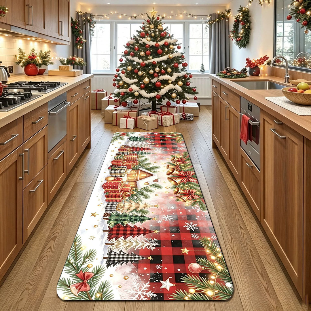Dekorativer Weihnachts-Küchenläufer Teppich