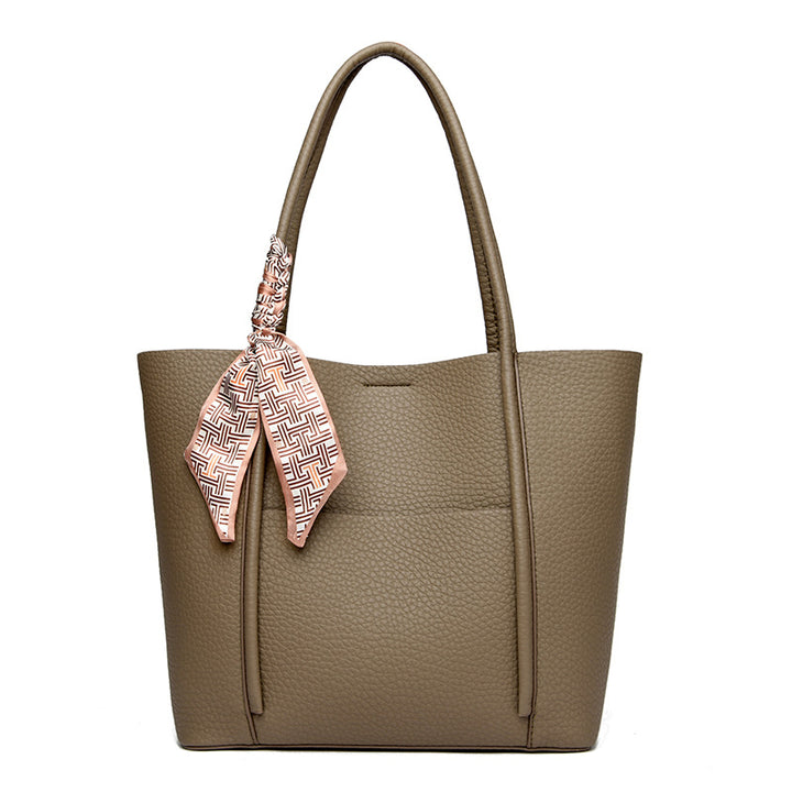 Texturierte Leder-Shopper-Tasche Karnz