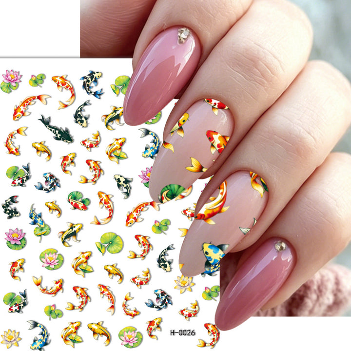 Ozean-Themen Nagelkunst Aufkleber