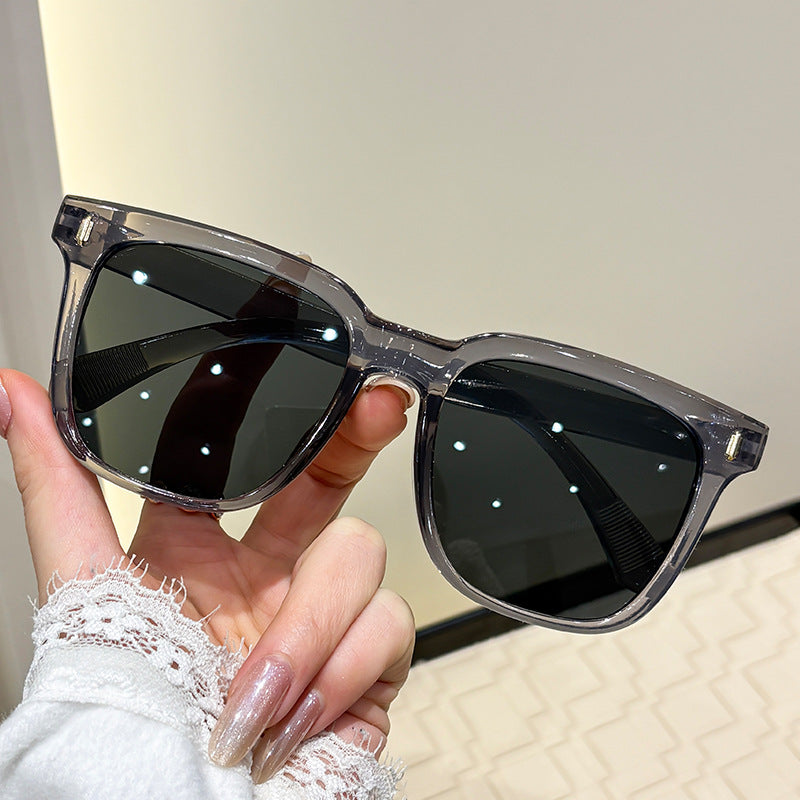 Damen elegante rechteckige Sonnenbrille Karnz