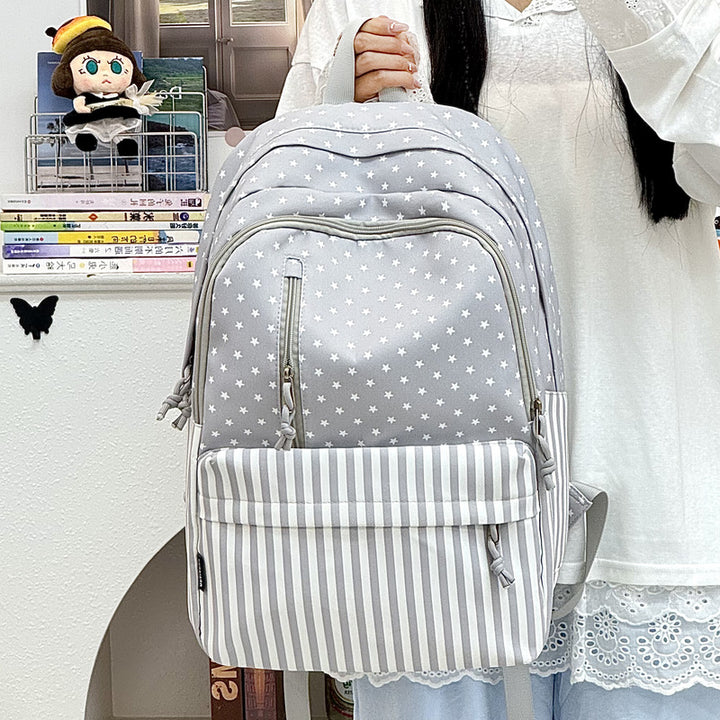 Stylischer Sternenbedruckter Rucksack mit großem Fassungsvermögen Karnz