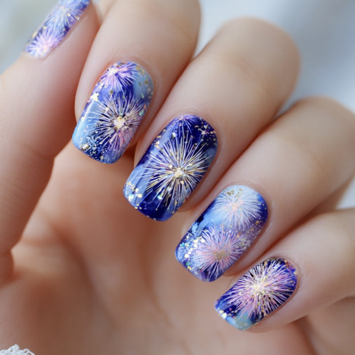 Feuerwerks-Themen Acryl-Nagelkunst Designs Karnz