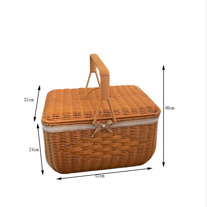 Eleganter Geflochtener Picknickkorb Karnz