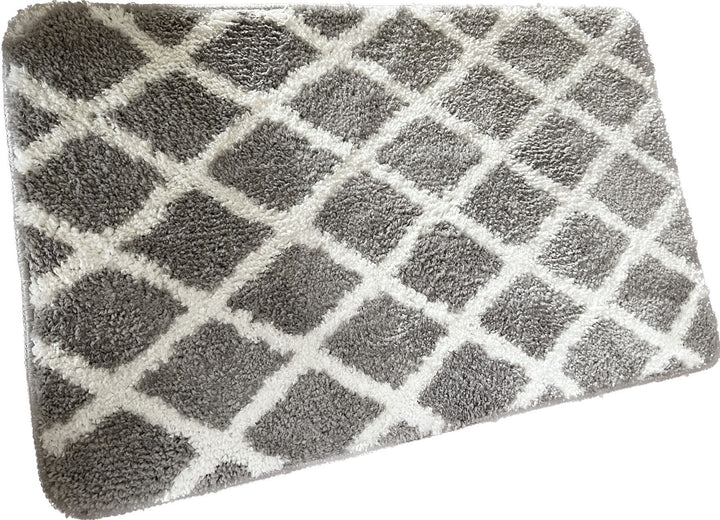 Luxuriöse Badmatte mit diamantähnlichem Muster