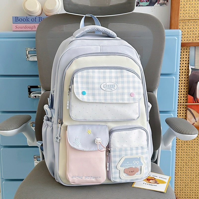 Multi-Pocket Reise-Rucksack mit süßen Charakterakzenten Karnz