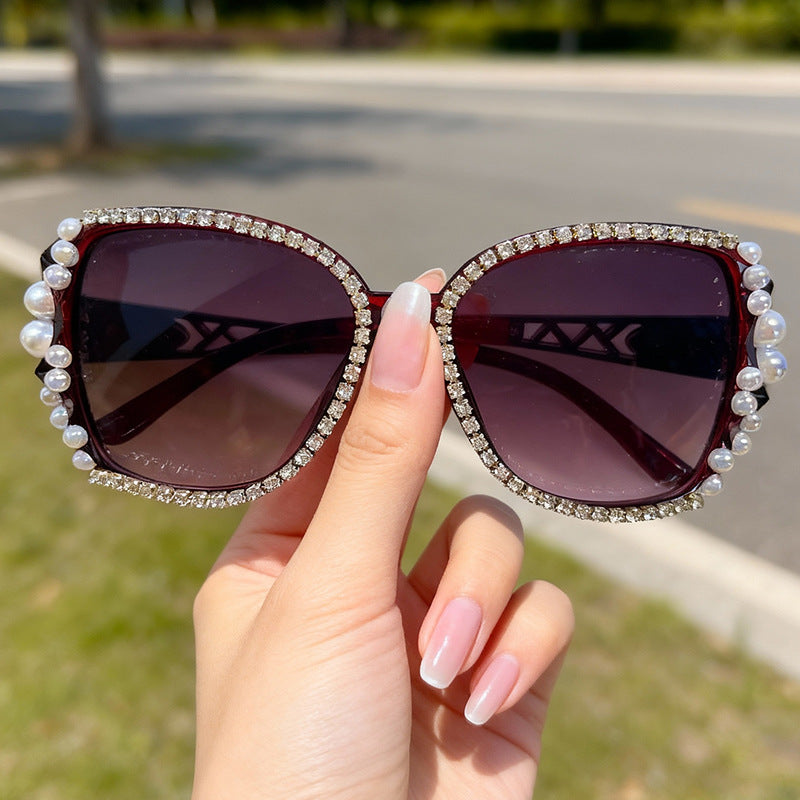Verschnörkelte Katzenaugen-Sonnenbrille Karnz