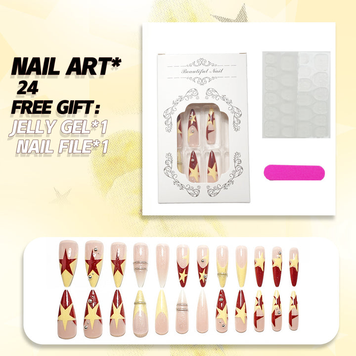 Künstlerisches Press-On-Nagelset
