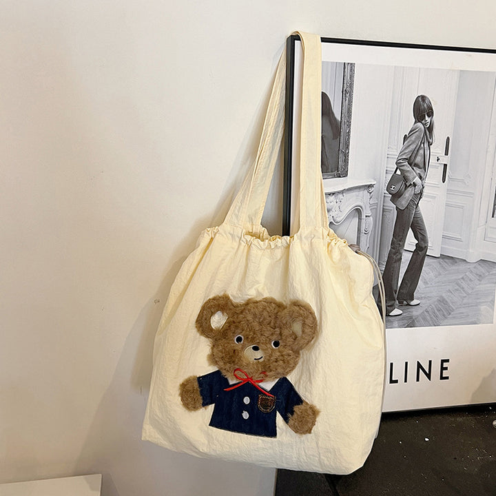 Süße Cartoon-Themen Kordelzug-Tote Tasche