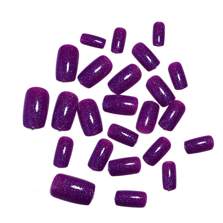 Glitzerndes Gel-Nagelset Karnz