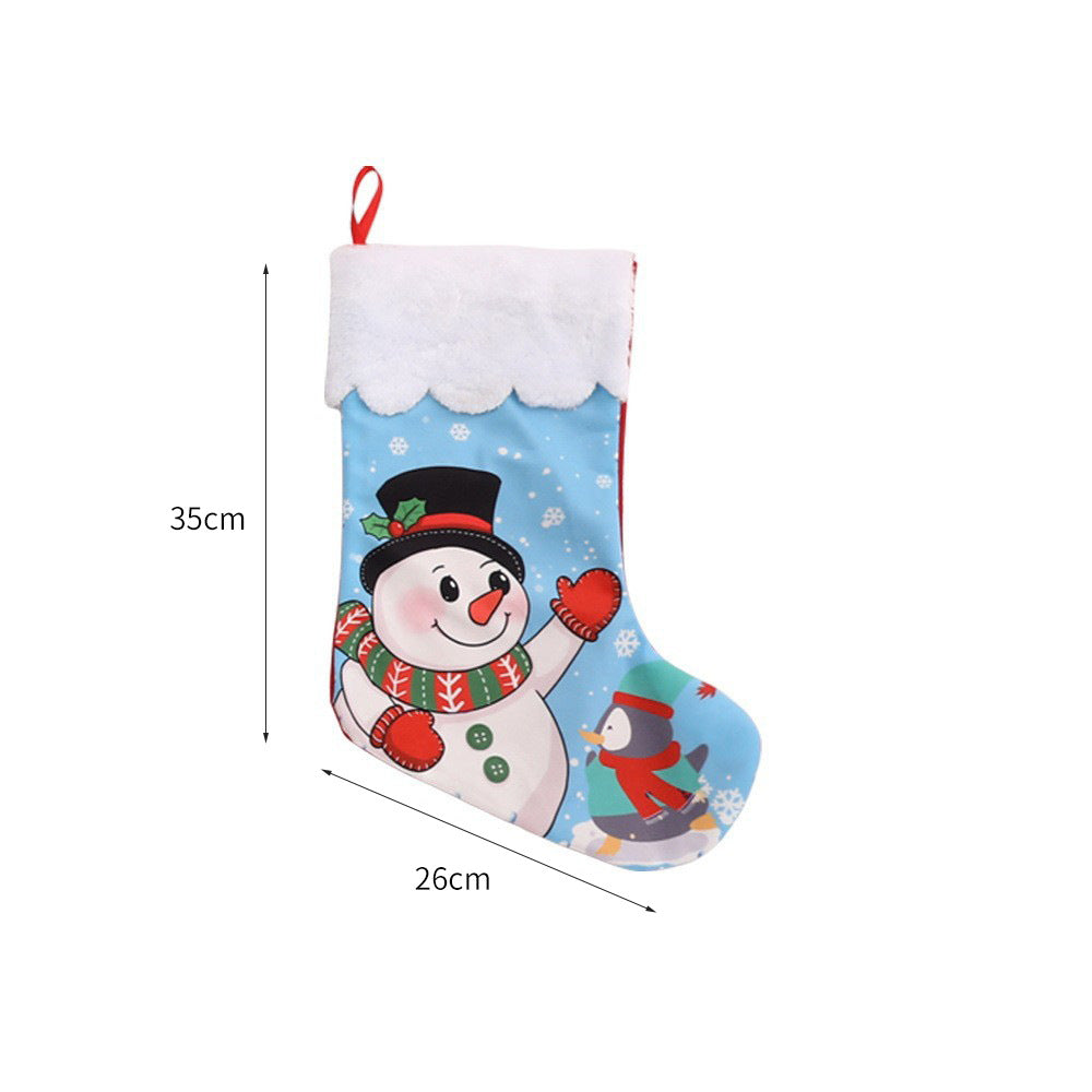 Weihnachtlich dekorative Socke