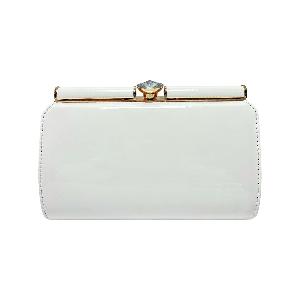 Elegante Patentleder Abend Clutch