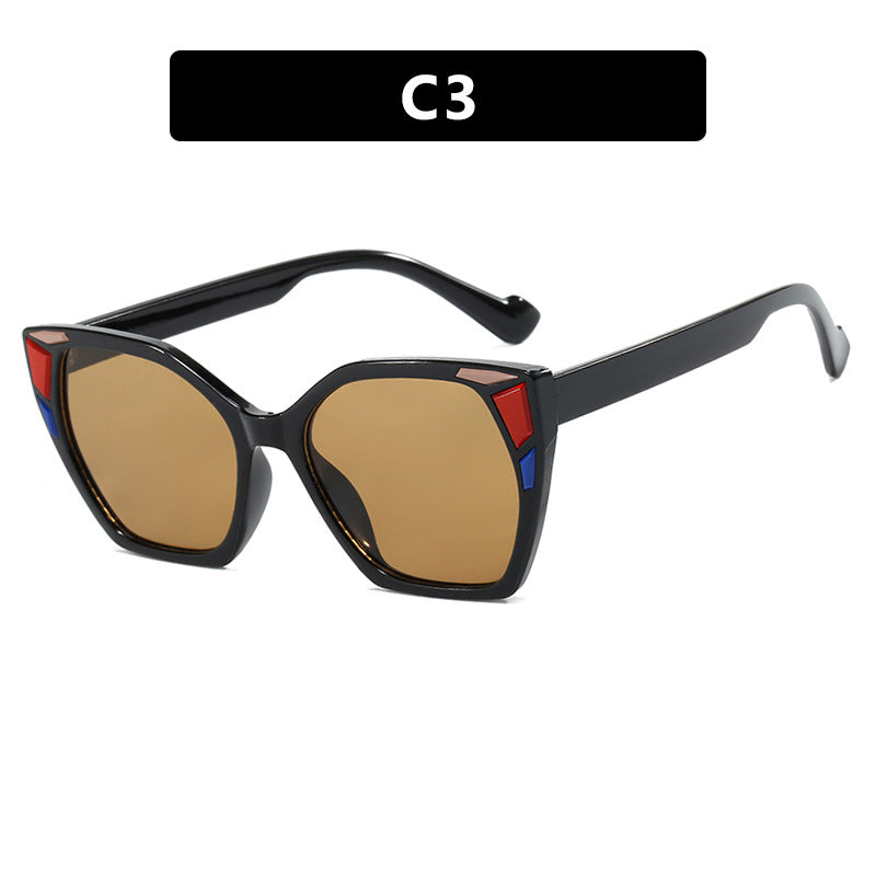 Damen modische Geometrische Designerbrille Karnz