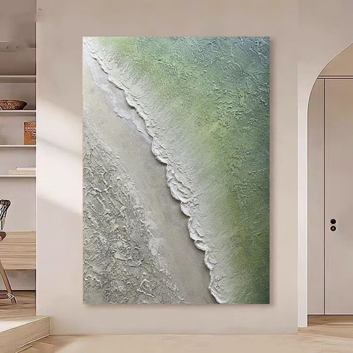 Strukturierte Küstenlandschaft Wandkunst