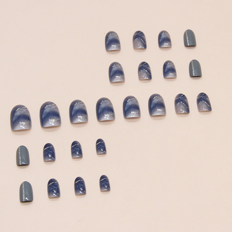 Premium Marmor Design Press-On Nagelspitzen Karnz