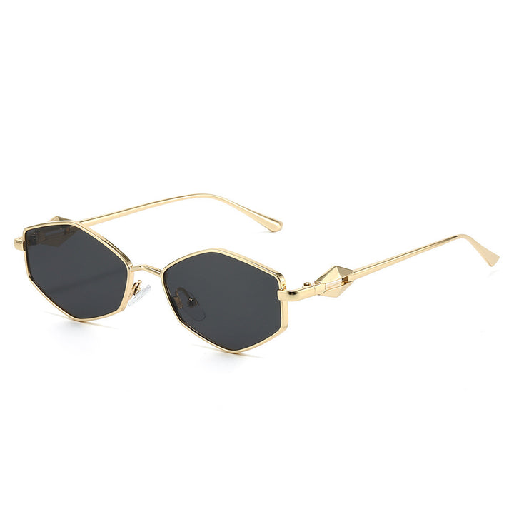 Chic geometrische Rahmen Sonnenbrillen Karnz