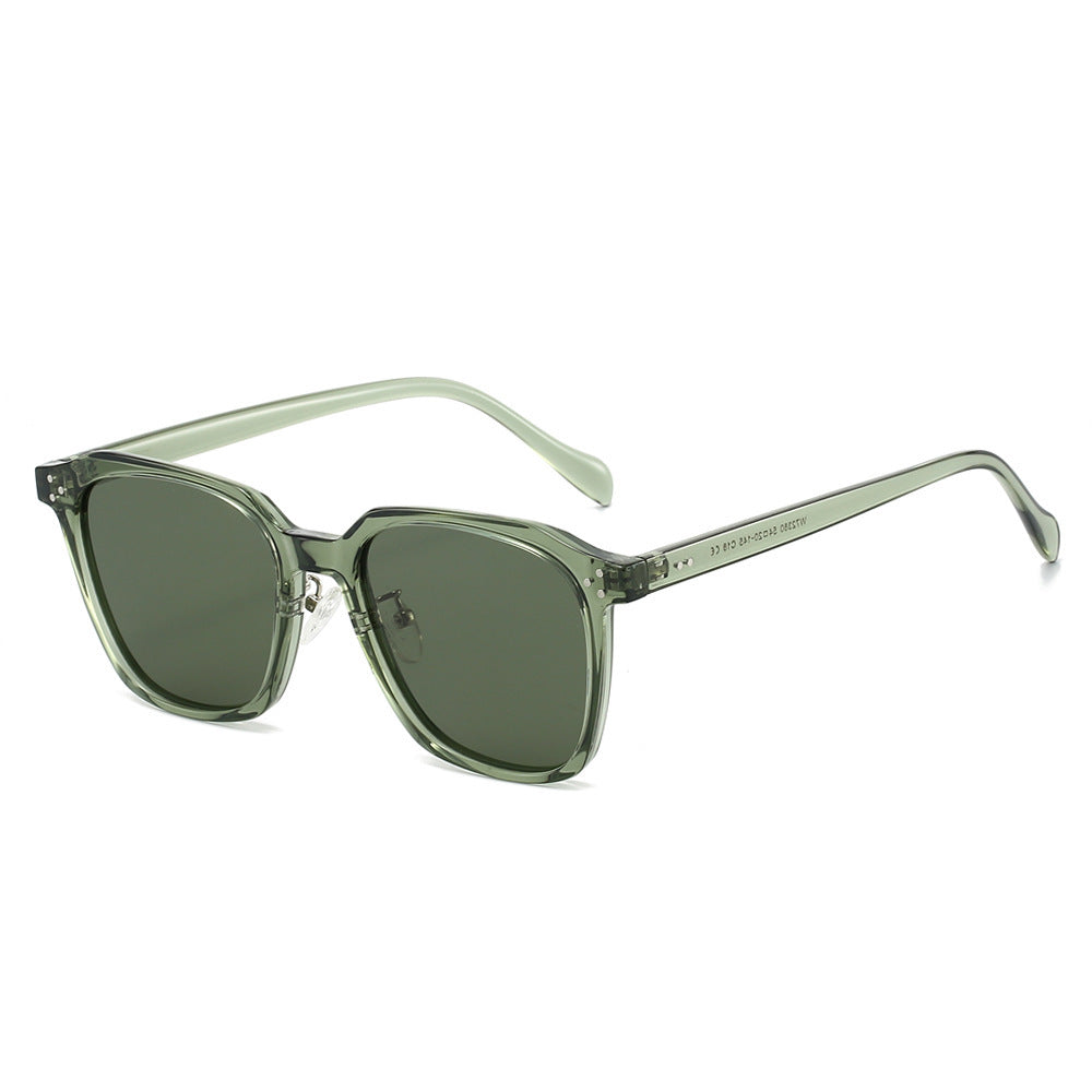 Damen quadratische Sonnenbrille mit modernem Materialmix Karnz
