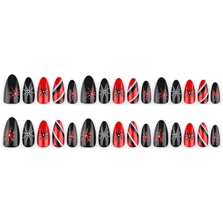 Kunstnagelset mit modernem geometrischem Design Karnz