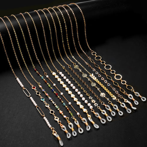 Farbige Perlen Brillen Kette Karnz 1786688581
