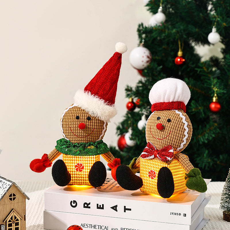 Niedlicher Weihnachtsgnom mit LED-Leuchte Karnz