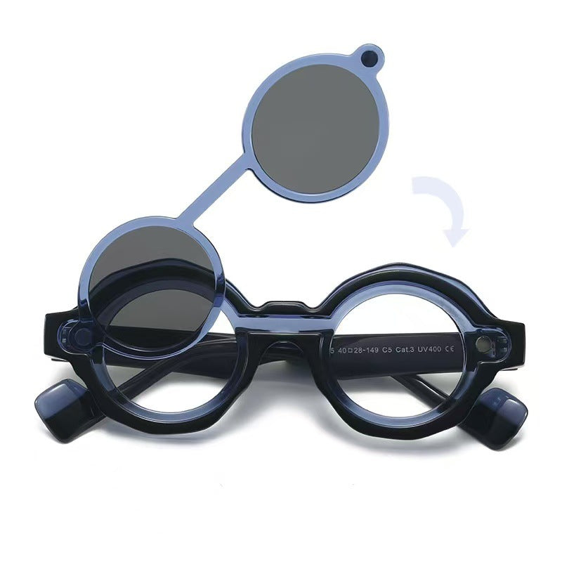 Damen modische Sonnenbrille mit einzigartigem Runddesign Karnz