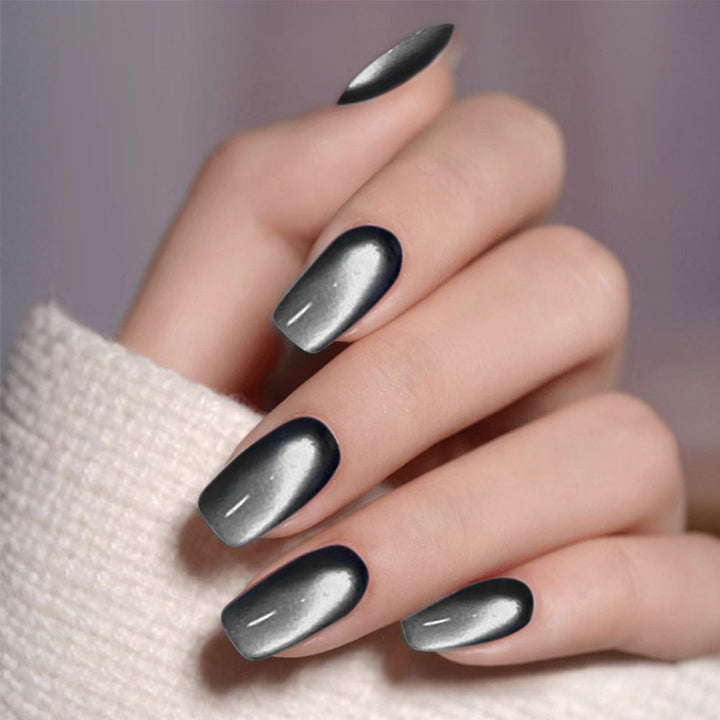 Cat Eye Press-On Nail Tips Set
