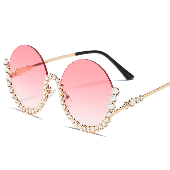 Damen Designer-Sonnenbrille mit glamourösen Kristallakzenten Karnz