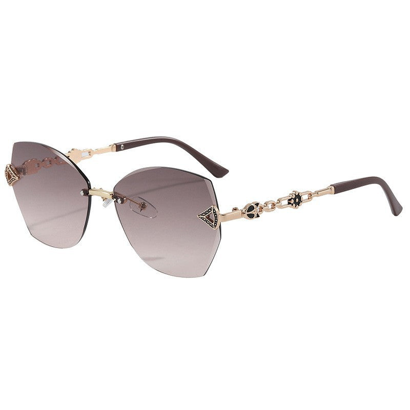 Elegante geometrische Statement-Sonnenbrille