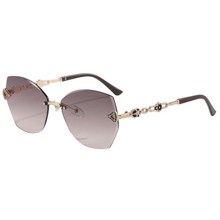 Elegante geometrische Statement-Sonnenbrille