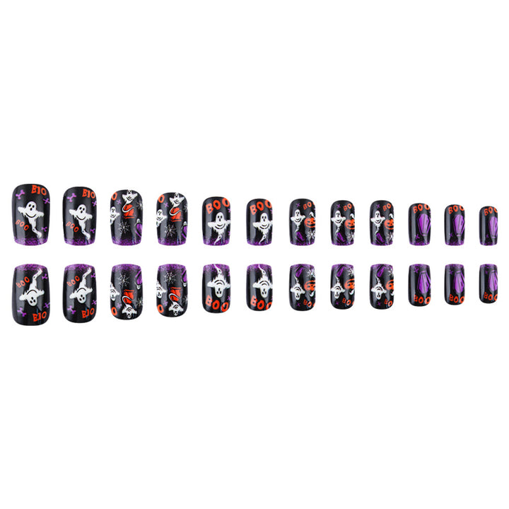 Spaßiges Halloween-Themen Press-On Nagelkunst Set Karnz