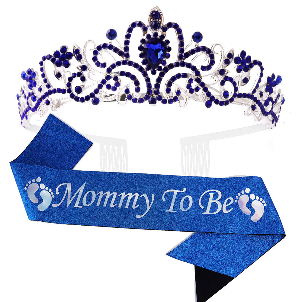 Damen Hochzeits-Tiara mit personalisiertem Band Karnz