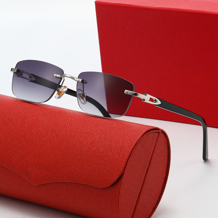 Damen elegante und modische Brille mit filigranem Metallrahmen Karnz