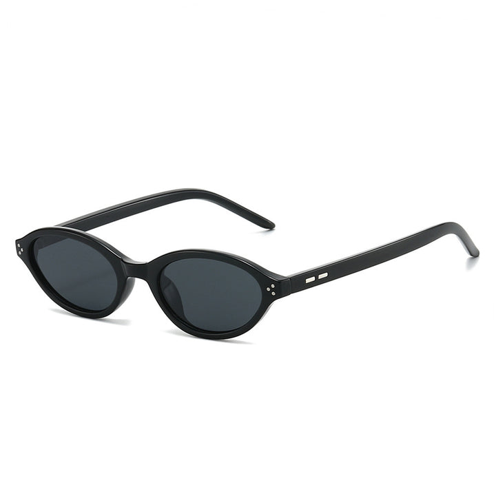 Retro-inspirierte ovale Rahmen-Sonnenbrille Karnz 1787812534