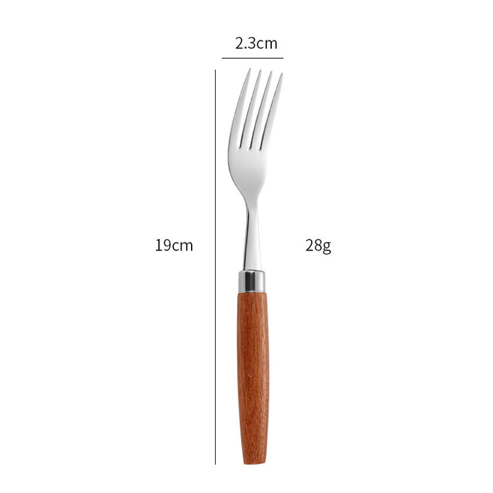 Eleganter Dessertlöffel mit Ergonomischem Holzgriff Karnz