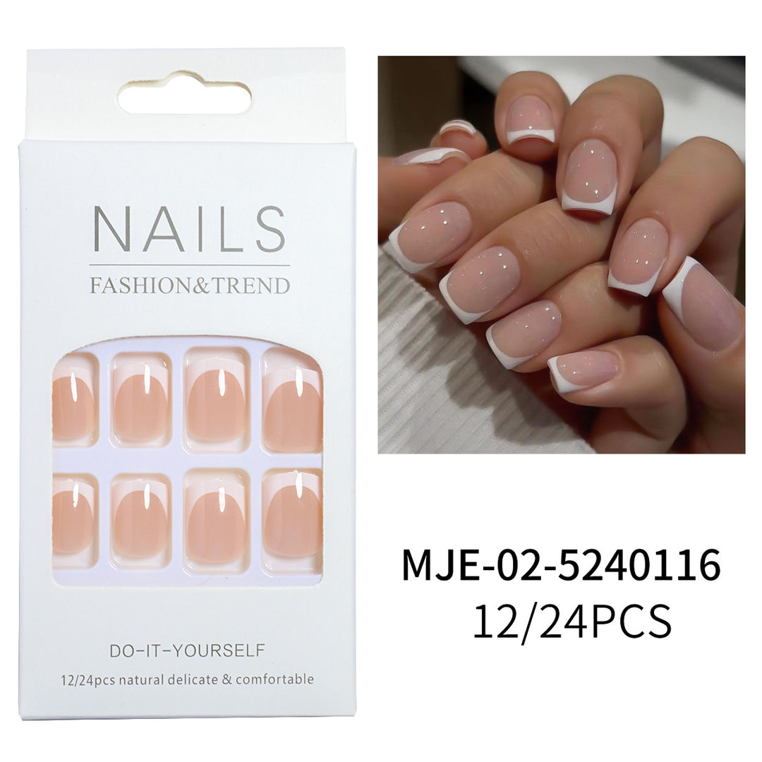 Elegantes französisches Tipp-Press-On-Nagelset Karnz 1787225130