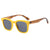 Damen Quadratische Sonnenbrille mit modernem transparentem Rahmen und UV-Schutz Karnz