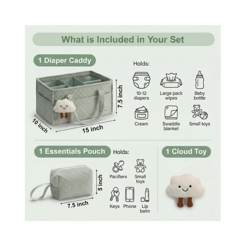 Multifunktionale Wickel-Organizer-Tasche Karnz