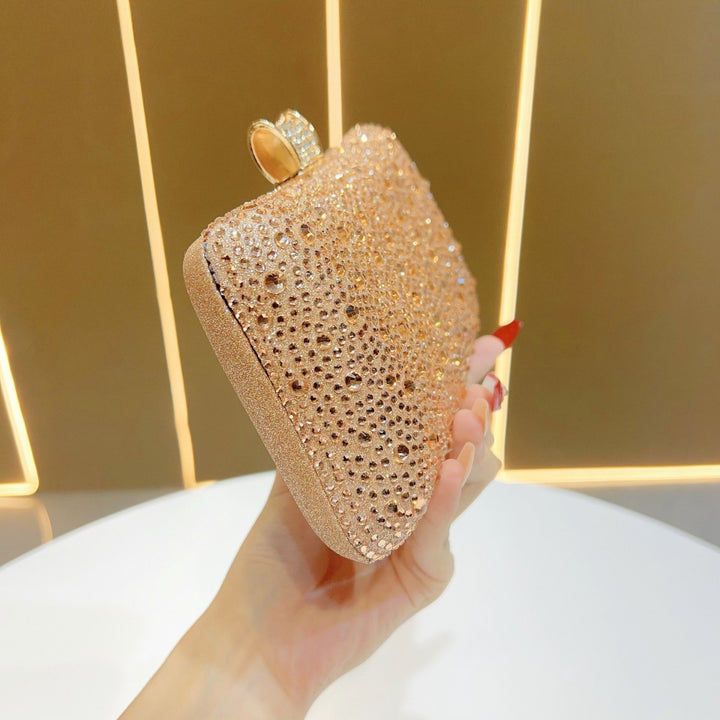 Glitzernde Kristall-besetzte Abend-Clutch