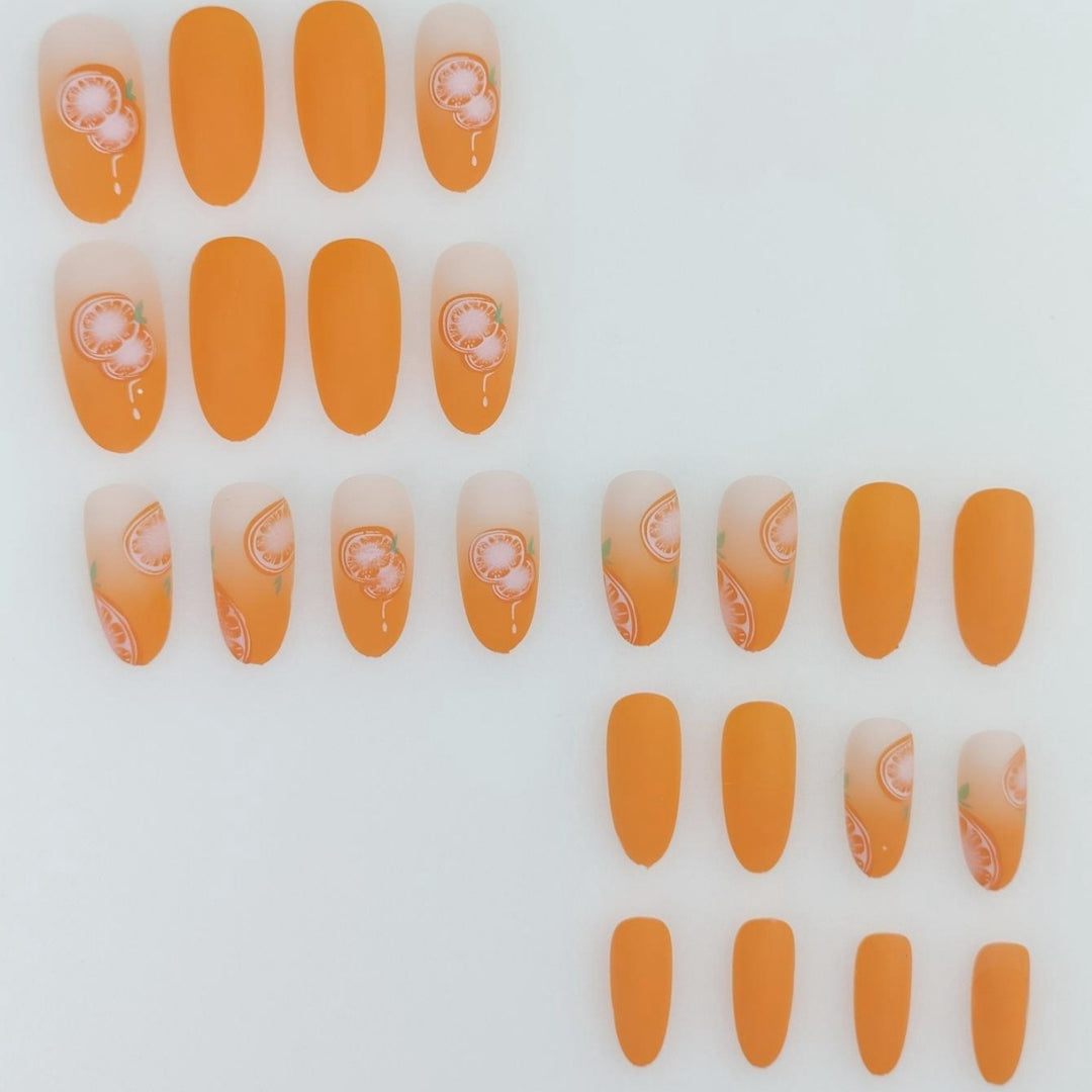 Künstlerische Obst-Themen Nagelkunst Karnz