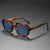 Damen modische Sonnenbrille im eleganten, kantigen Design Karnz