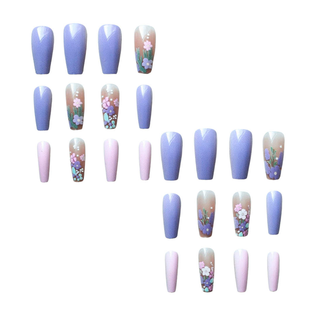 Künstlerisches Florales Nageldesign-Set