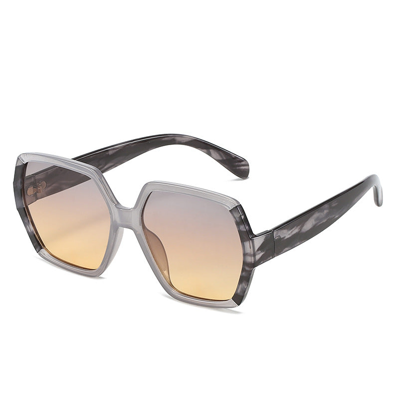 Damen stilvolle Oversized-Sonnenbrille mit elegantem eckigem Rahmen Karnz