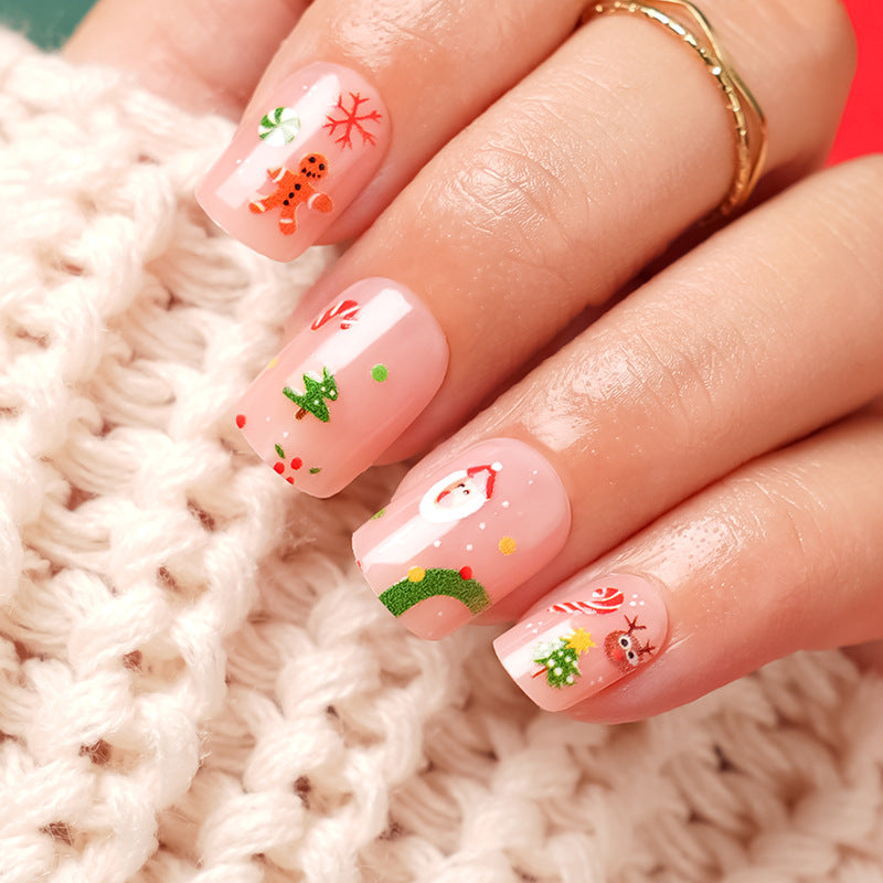 Festliches Feiertags-Themen-Nageldesign