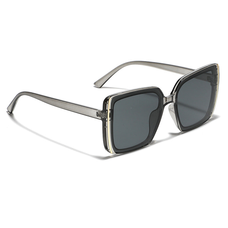 Damen oversized Designer-Sonnenbrille mit einzigartigem Rahmen Karnz