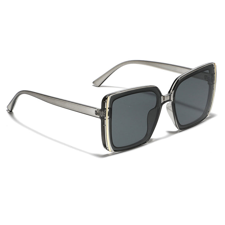 Damen oversized Designer-Sonnenbrille mit einzigartigem Rahmen Karnz