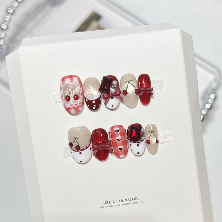Themen Feiertags Press-On Nagelset
